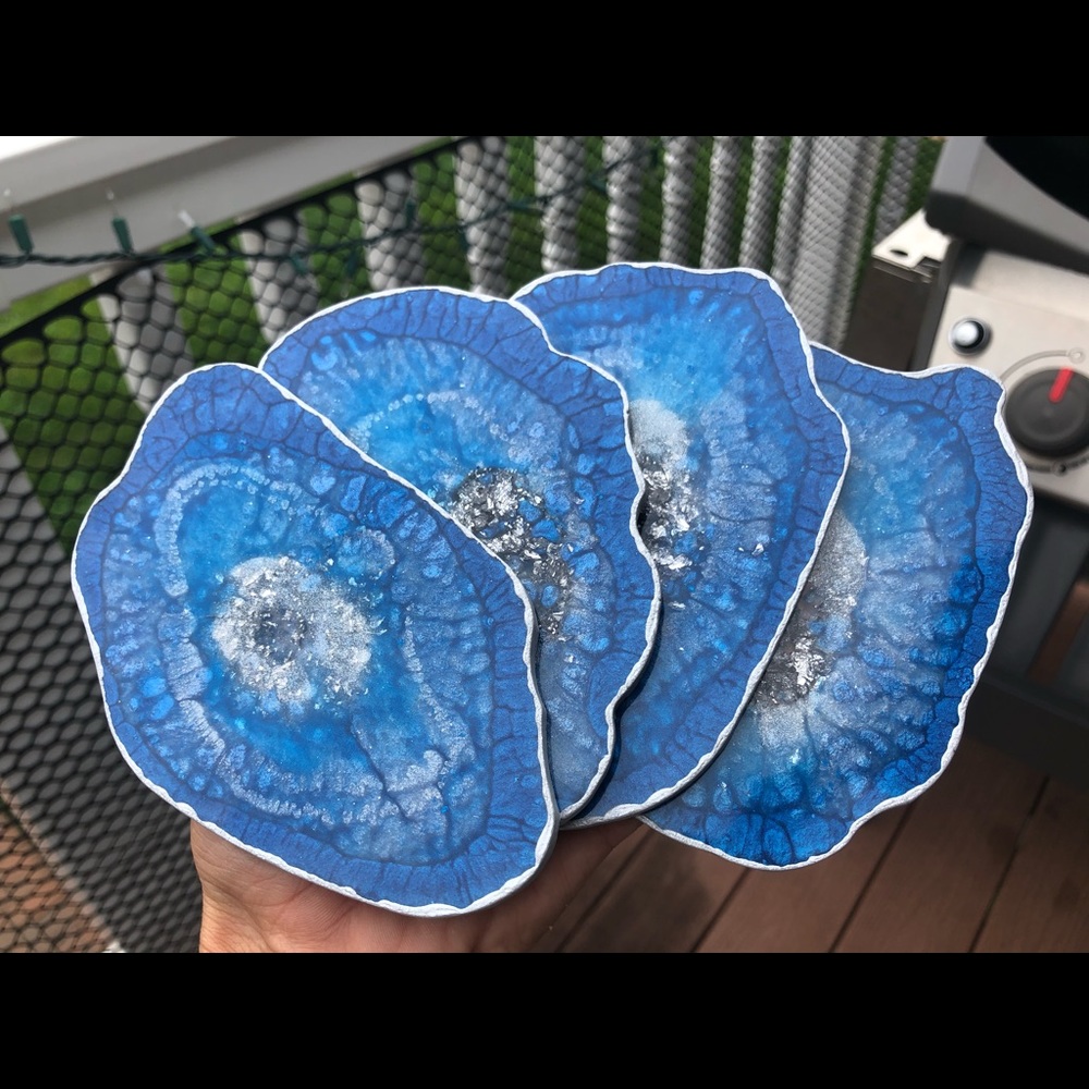 Custom Geode Coasters